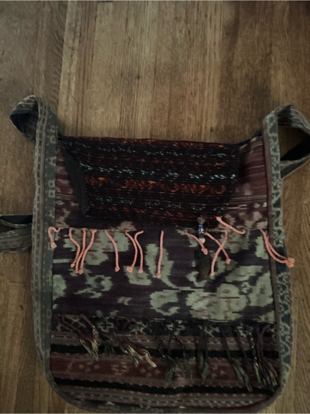 Handcrafted Boho Crossbody Bag in Multicolor